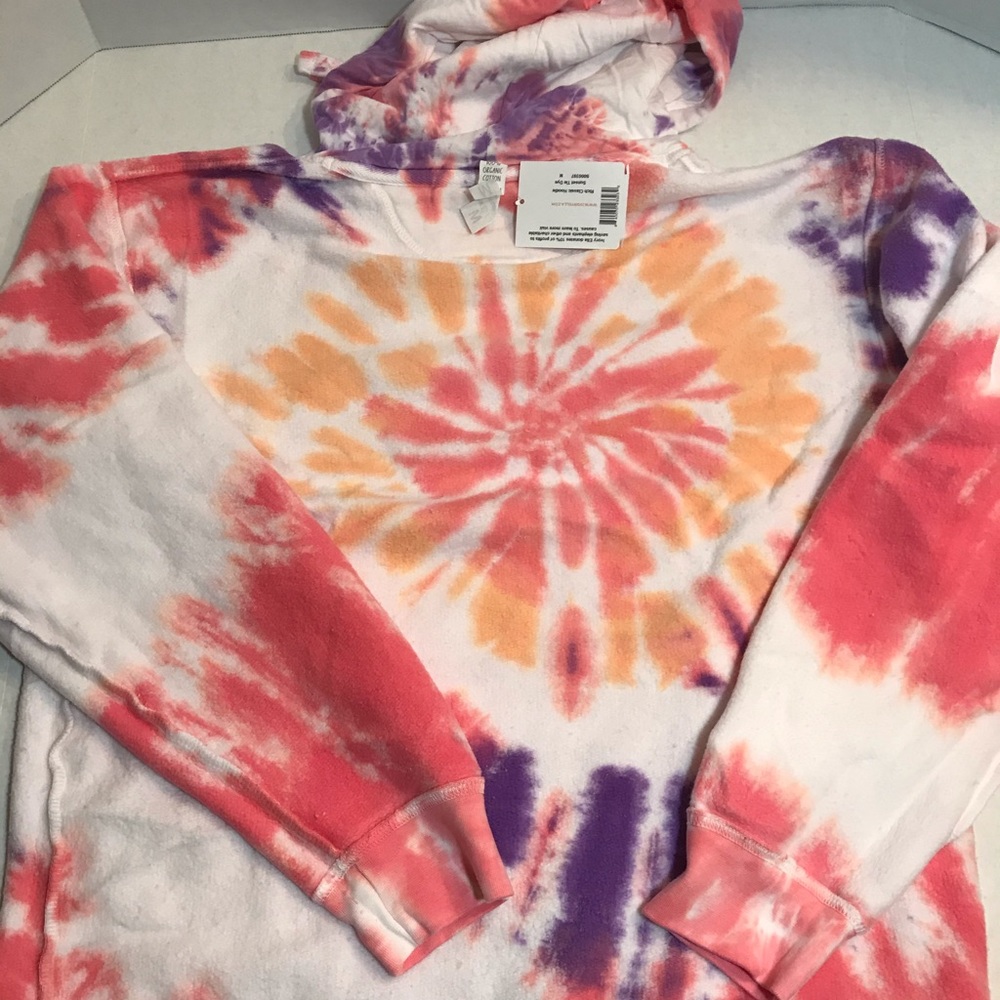 PRICE FIRM BNWT Ivory Ella Sunset Tie Dye Medium GREAT HOODIE! FINAL PRICE - Picture 5 of 13